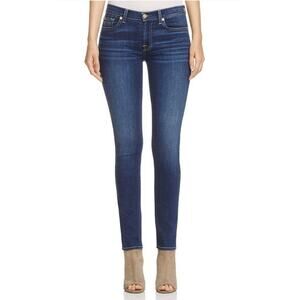 7 For all Mankind Roxanne slim straight leg women's jeans Sz 27 casual mid rise